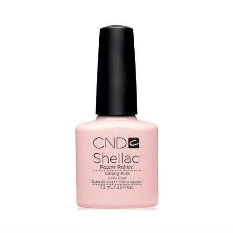 CND SHELLAC – CLEARLY PINK #C523