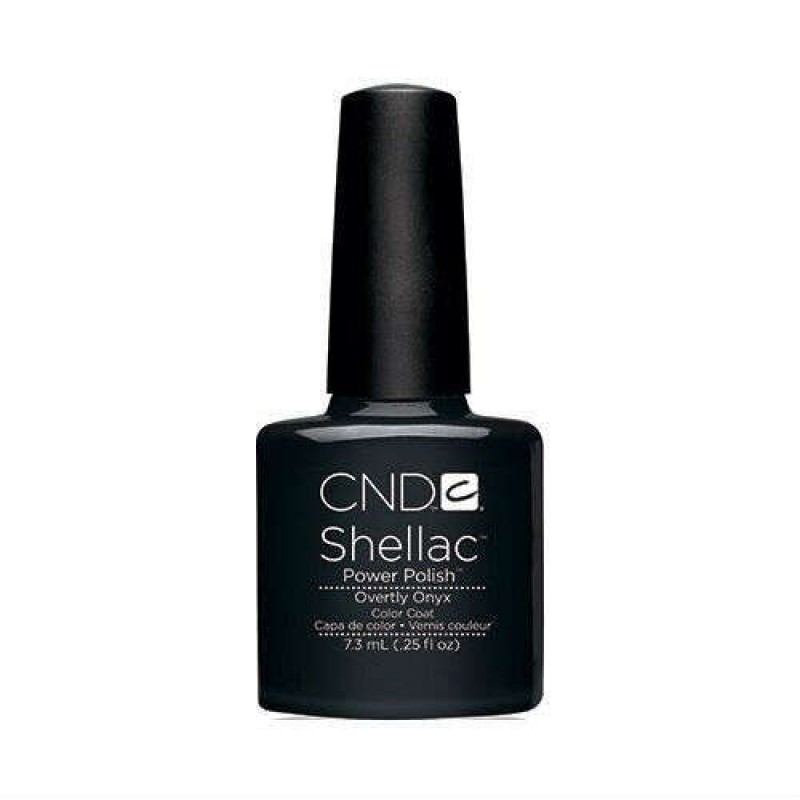 CND SHELLAC – OVERTLY ONYX #C549