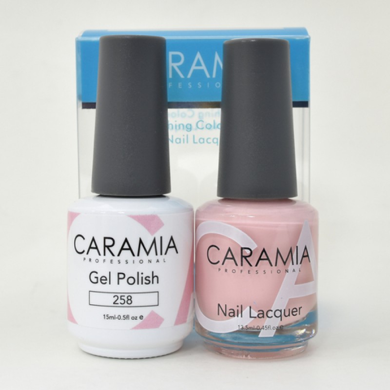 #258 Caramia Gel Polish & Nail Lacquer 0.5oz