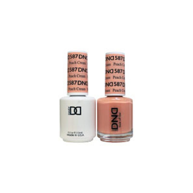 DND Gel Polish – Peach Cream 2/Pack – DND587 (Diva Collection)