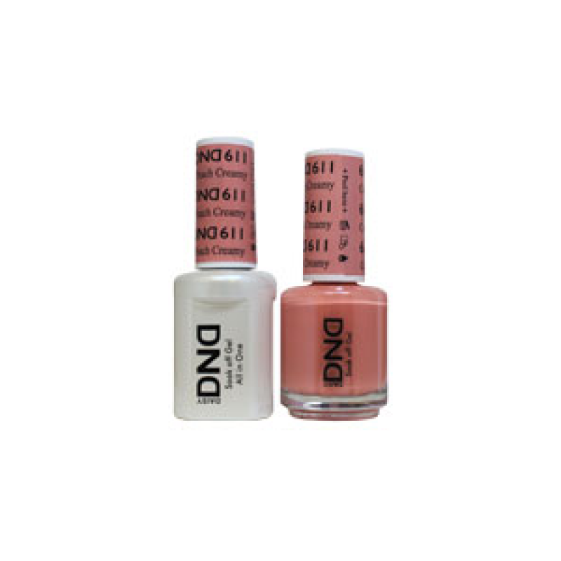 DND Gel Polish – Creamy Peach 2/Pack – DND611 (Diva Collection)